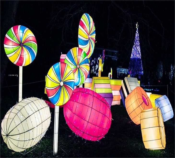 Christmas Decoration Lantern Show For Shopping Mall